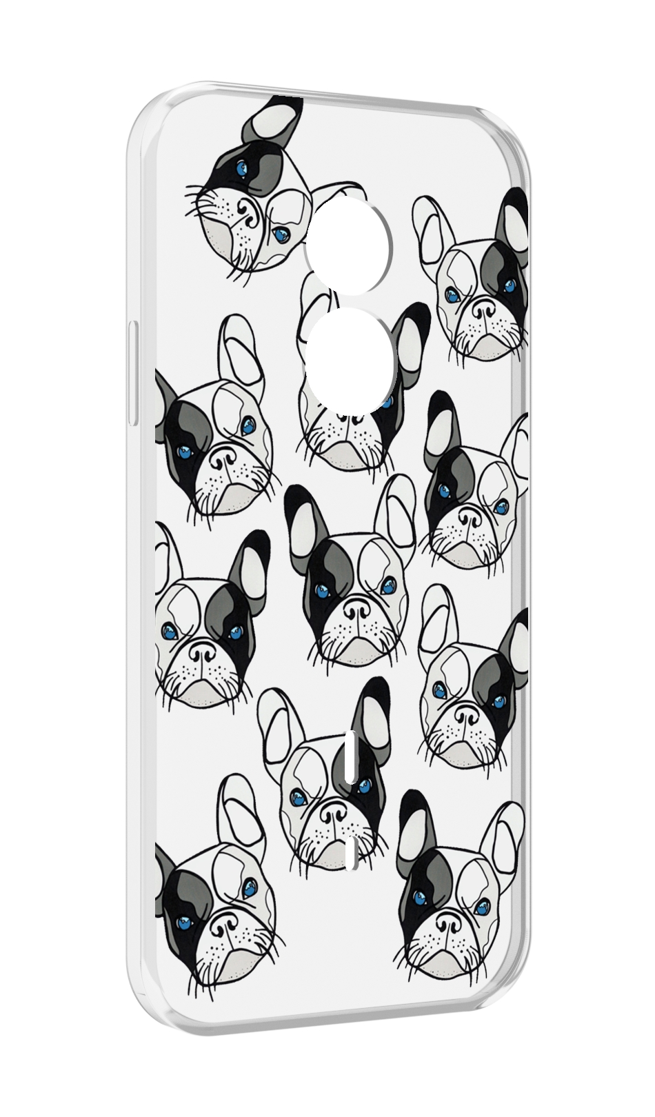 

Чехол MyPads мини-собачки-черно-белый для Doogee S51, Прозрачный, Tocco