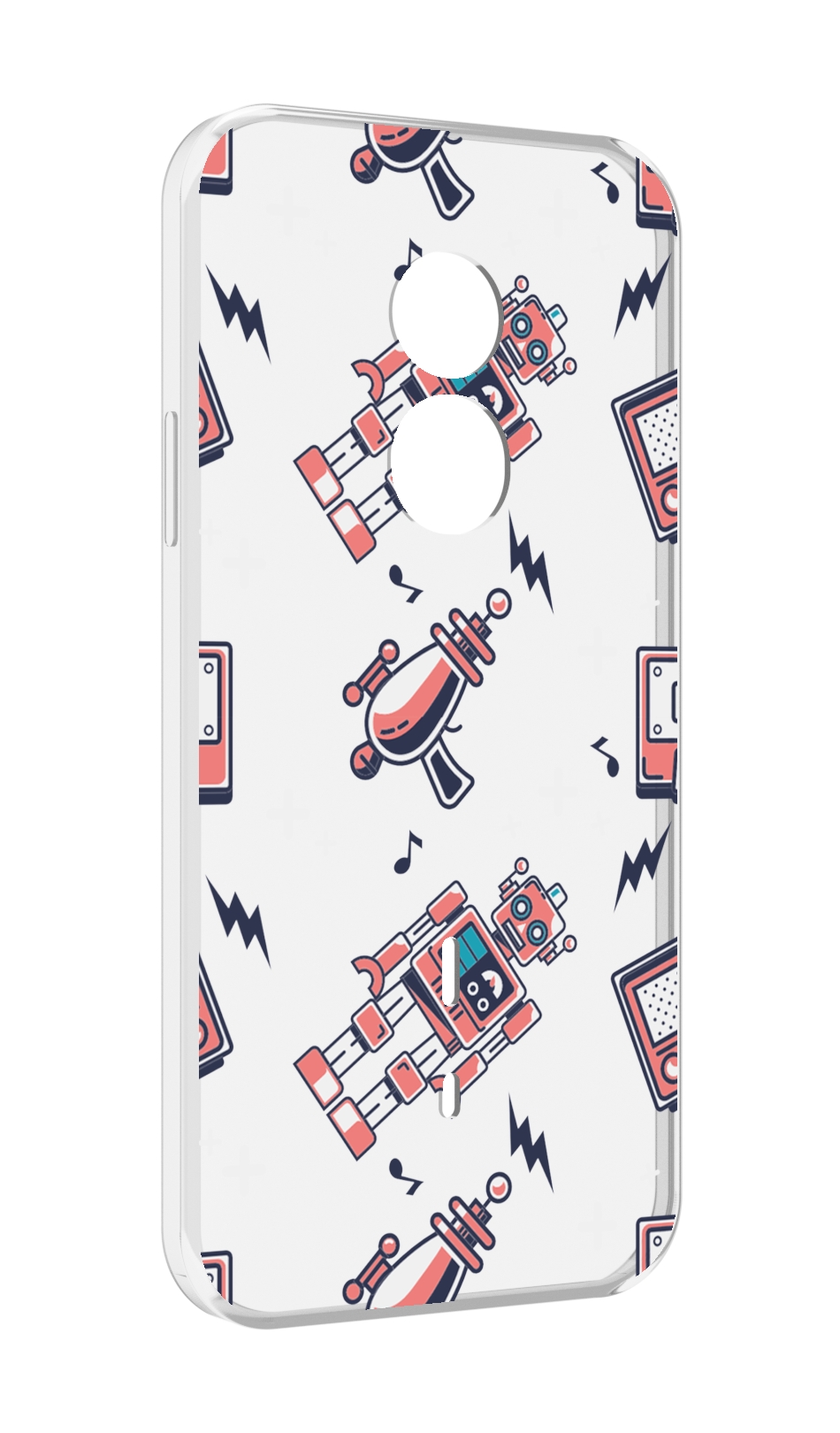 

Чехол MyPads мини-роботы для Doogee S51, Прозрачный, Tocco