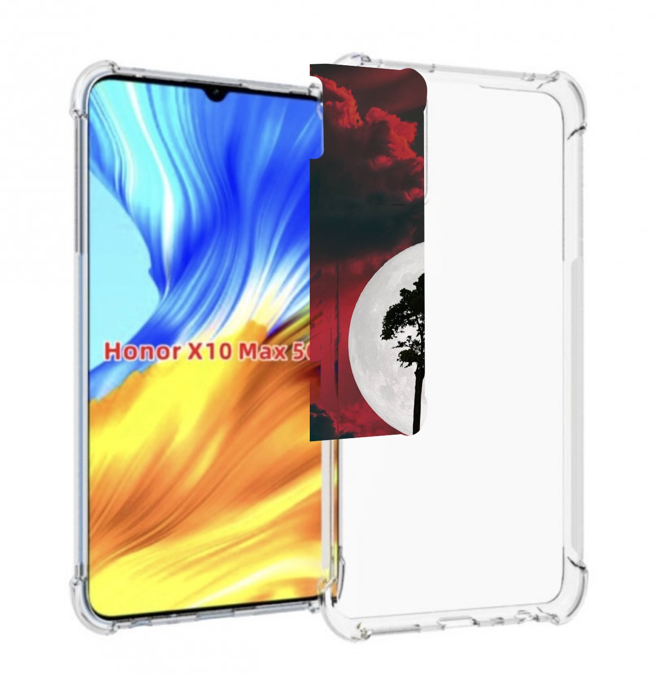 

Чехол MyPads качели-над-пропастью для Honor X10 Max, Прозрачный, Tocco