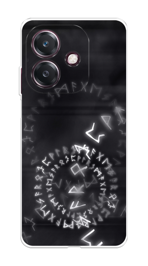

Чехол на Oppo A3 "Руны", Серый;черный, 2518650-1