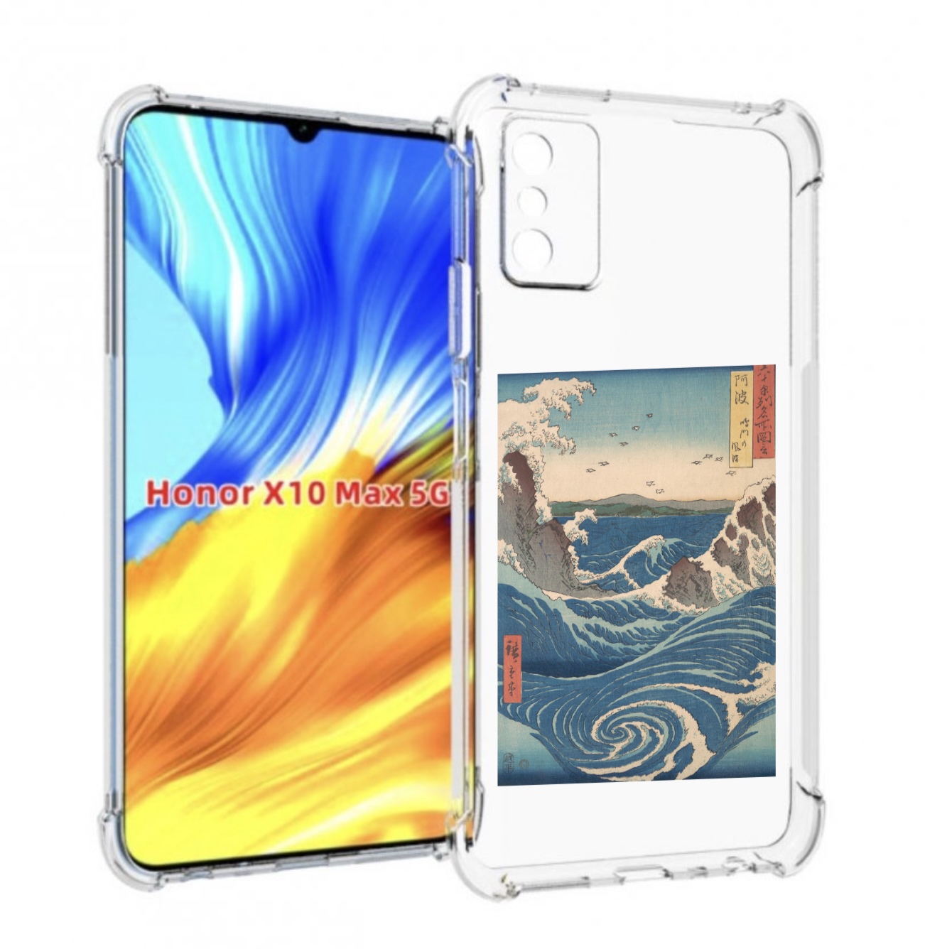 

Чехол MyPads картинка волны водоворот для Honor X10 Max, Прозрачный, Tocco