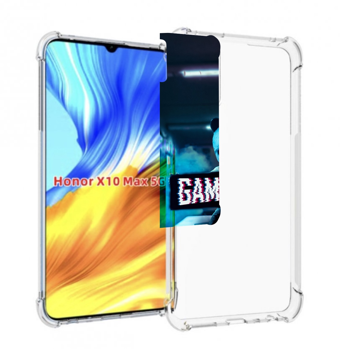 

Чехол MyPads картина-панда для Honor X10 Max, Прозрачный, Tocco
