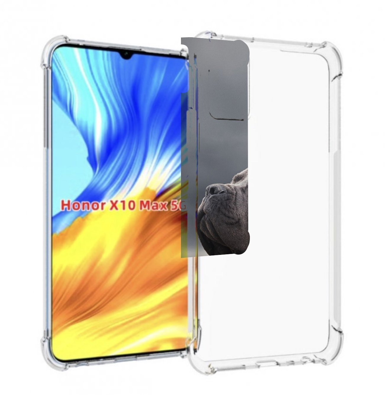 

Чехол MyPads кане корсо для Honor X10 Max, Прозрачный, Tocco