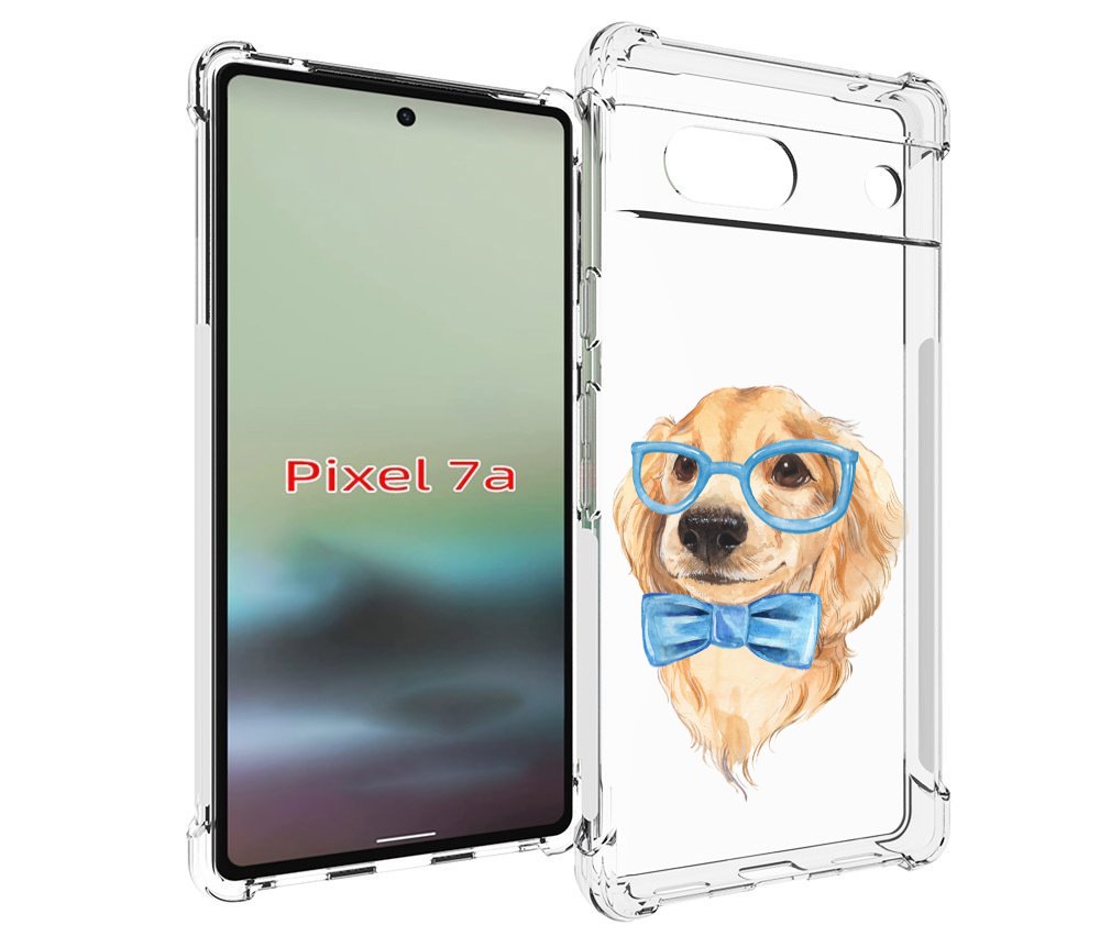 

Чехол MyPads Собака интеллигент для Google Pixel 7A, Tocco