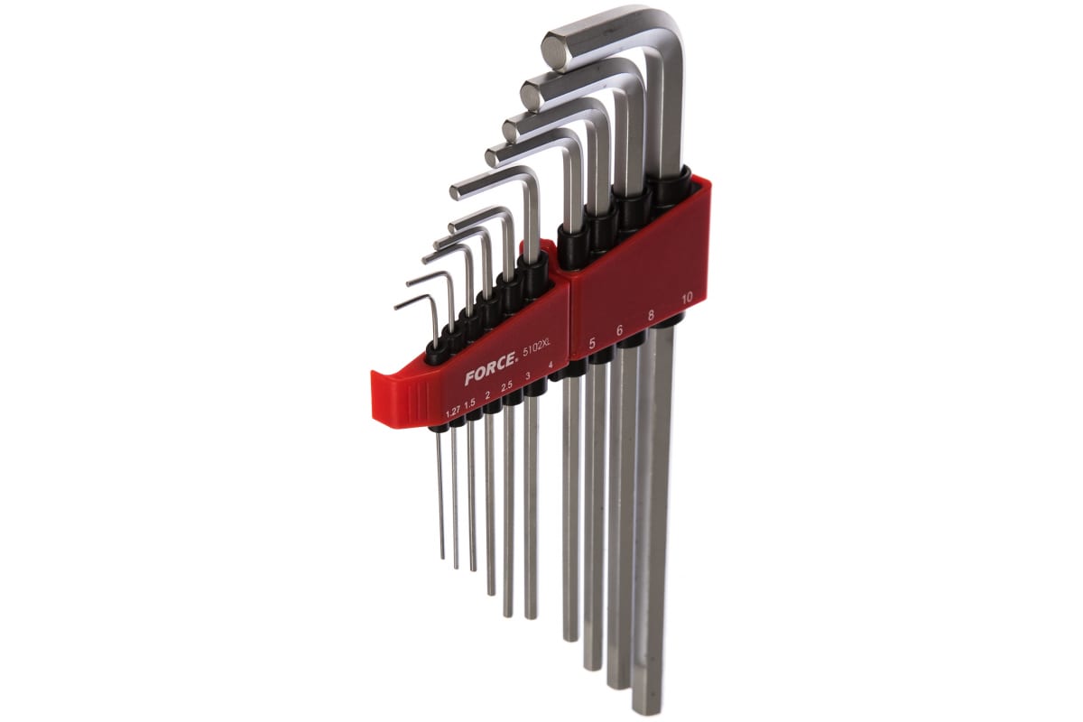 

Набор Ключей Г-Образных Hex 1,27-10 Мм . 10 Предметов 5102Xl Force 5102Xl FORCE 5102XL