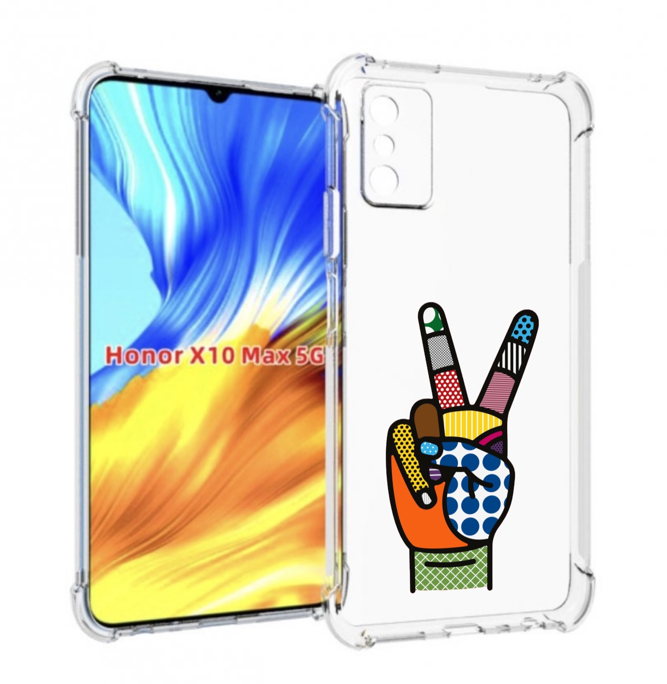 

Чехол MyPads йоу пальчики для Honor X10 Max, Прозрачный, Tocco