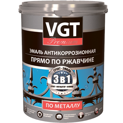 Предприятие ВГТ ЭМАЛЬ ВД-АК-1179 антикоррозионная по металлу "Профи" Грунт-эмал