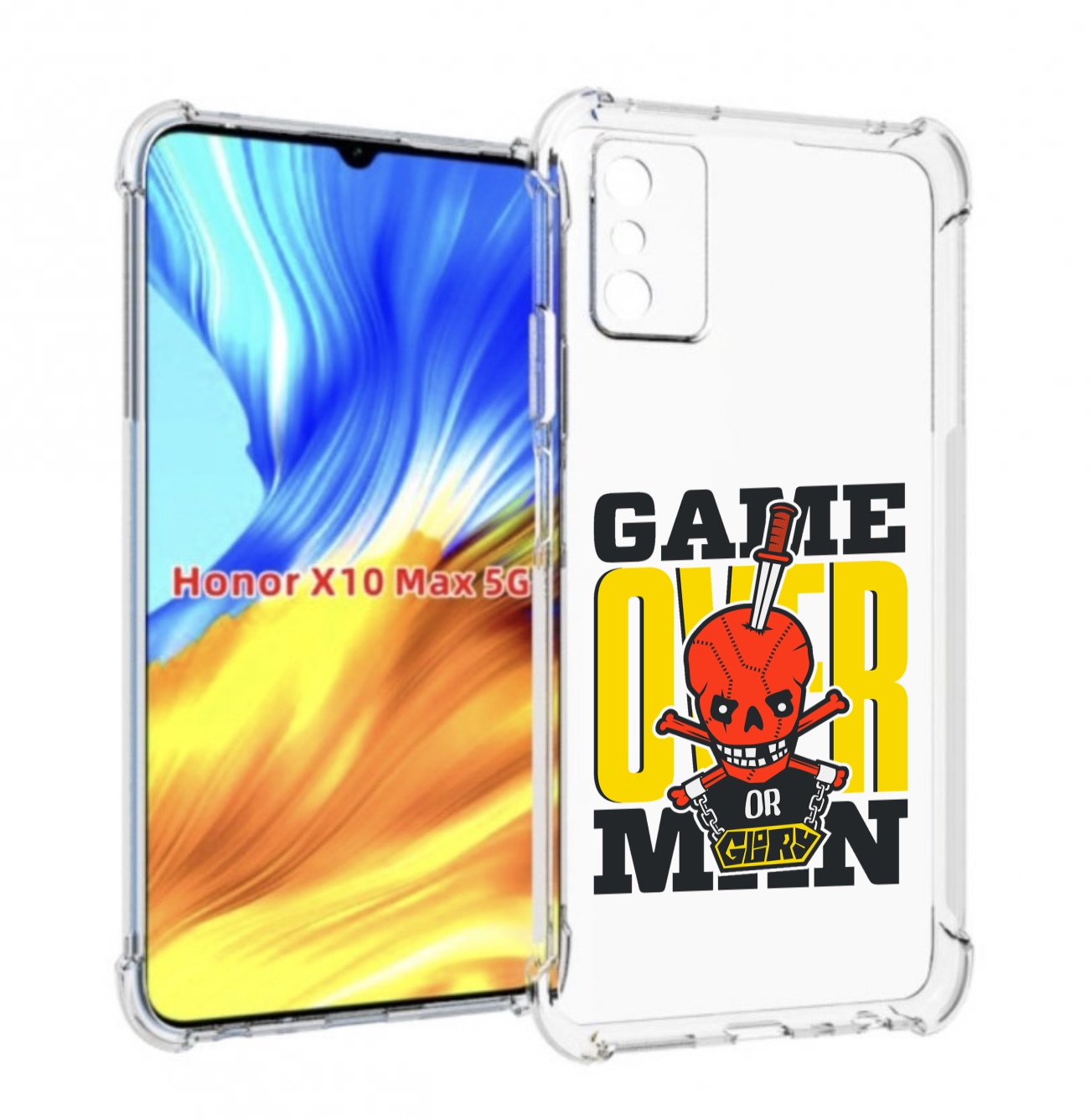 

Чехол MyPads игра-окончена-парень для Honor X10 Max, Прозрачный, Tocco