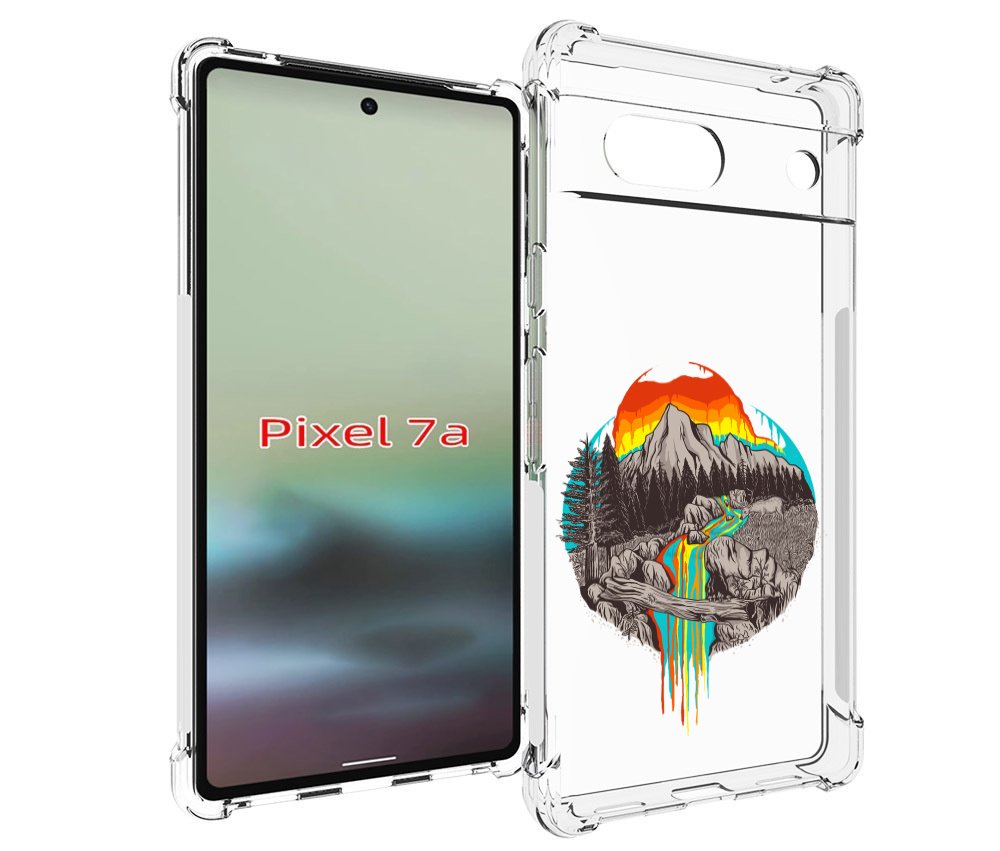 

Чехол MyPads Радужный водопад для Google Pixel 7A, Tocco