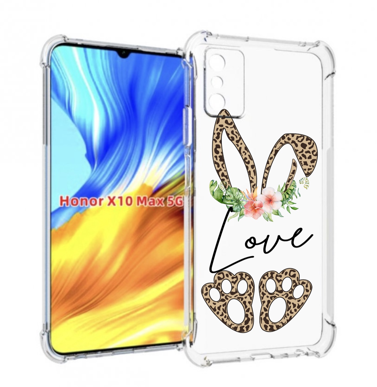 

Чехол MyPads золотые-лапки-и-ушки для Honor X10 Max, Прозрачный, Tocco