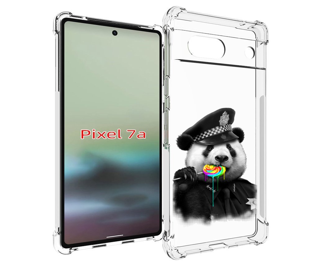 

Чехол MyPads Панда полиция для Google Pixel 7A, Tocco