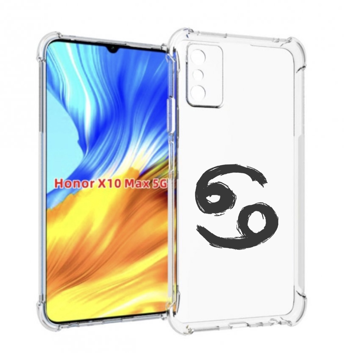 

Чехол MyPads знак-зодиака-рак-6 для Honor X10 Max, Прозрачный, Tocco