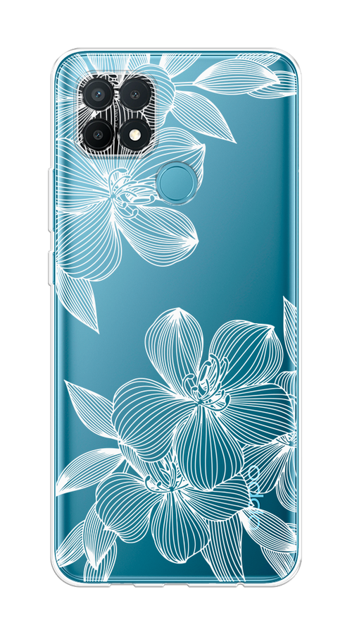 

Чехол на Oppo A15/A15s "Крокус", Белый;прозрачный, 255650-1