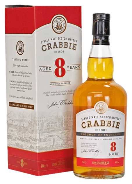 

Виски Crabbie's Single Malt Scotch Whisky 8 y.o. (gift box)