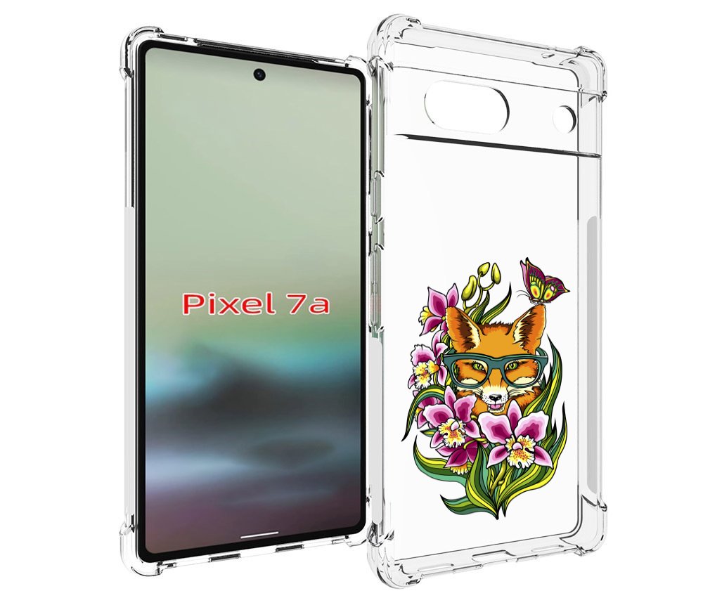 

Чехол MyPads Лиса в цветах для Google Pixel 7A, Tocco