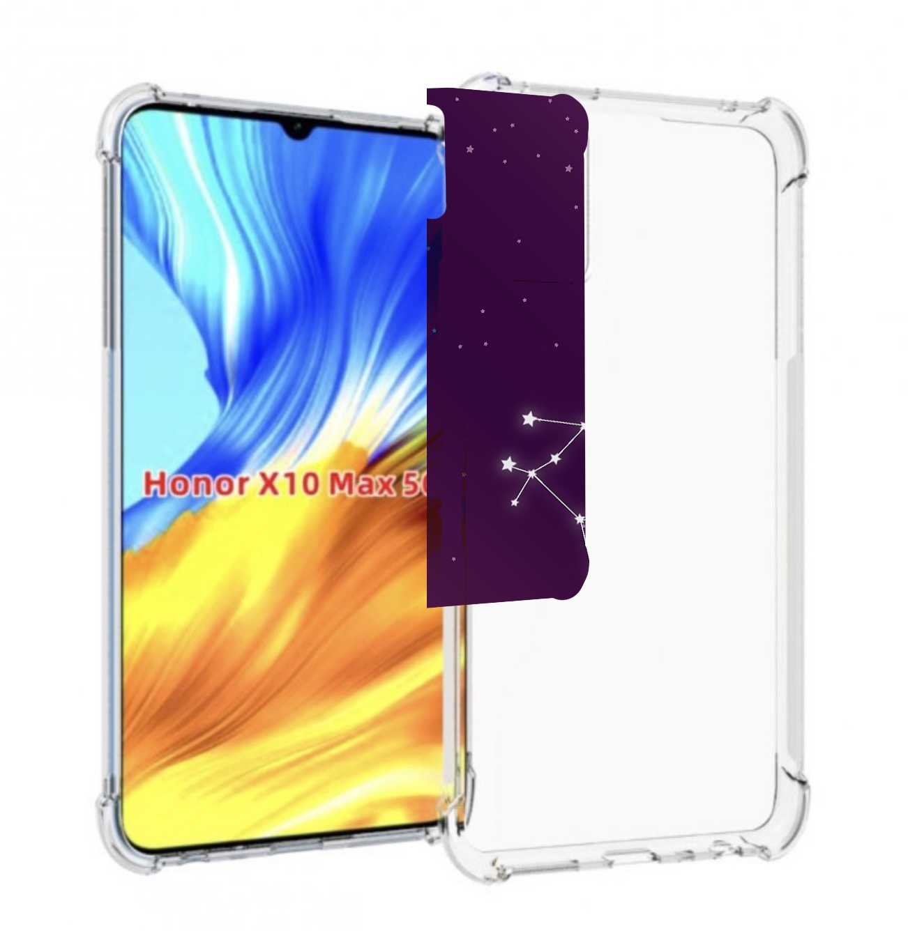 

Чехол MyPads знак-зодиака-близнецы-4 для Honor X10 Max, Прозрачный, Tocco