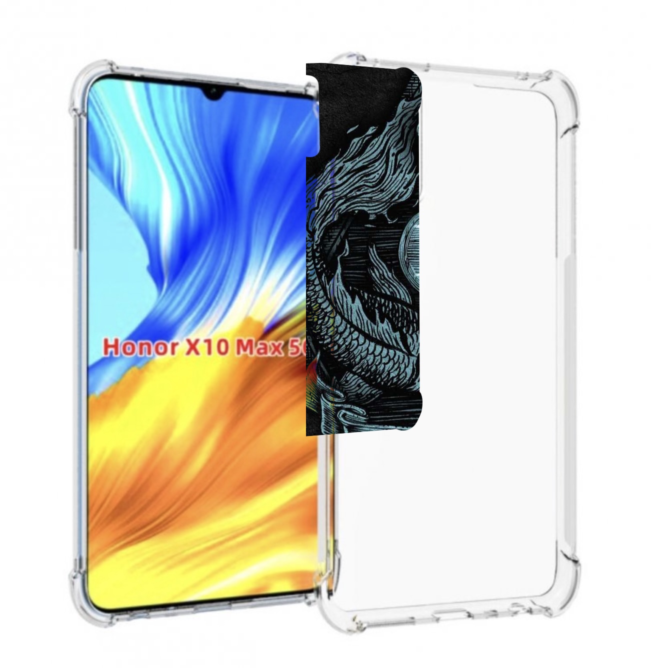 

Чехол MyPads знак зодиака рыбы 4 для Honor X10 Max, Прозрачный, Tocco