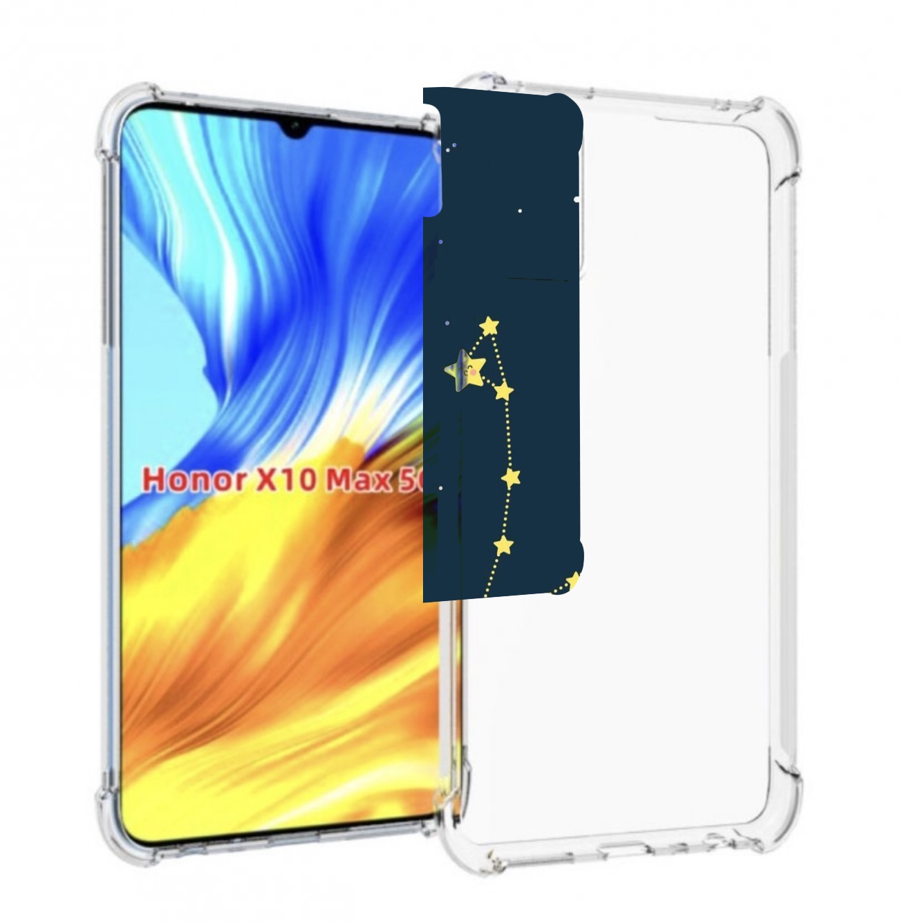 

Чехол MyPads знак зодиака рыбы 1 для Honor X10 Max, Прозрачный, Tocco