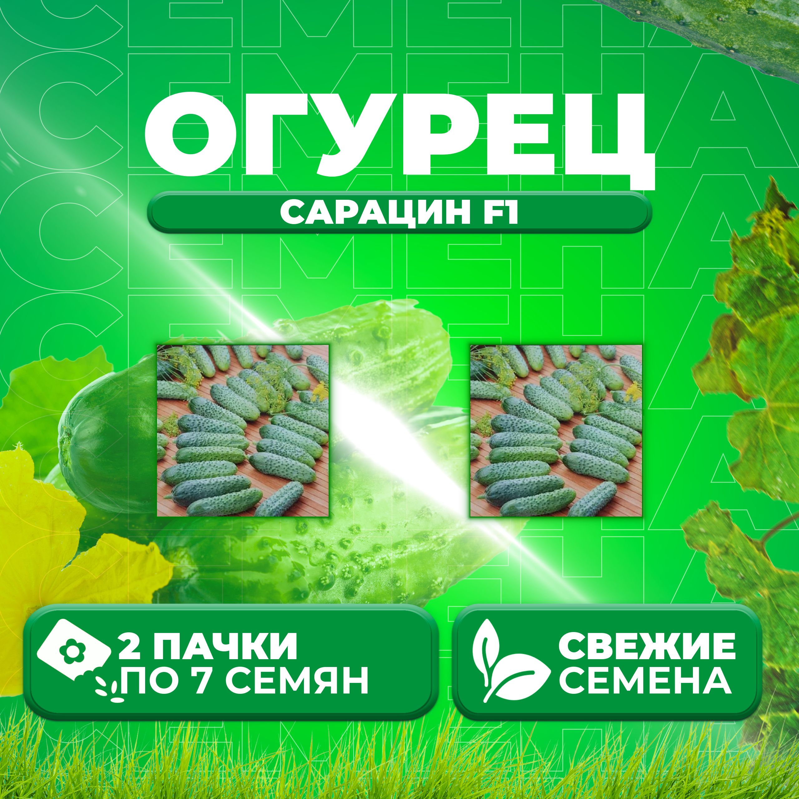 

Семена огурец Сарацин F1 Vita Green 1071863356-2 2 уп., 1071863356