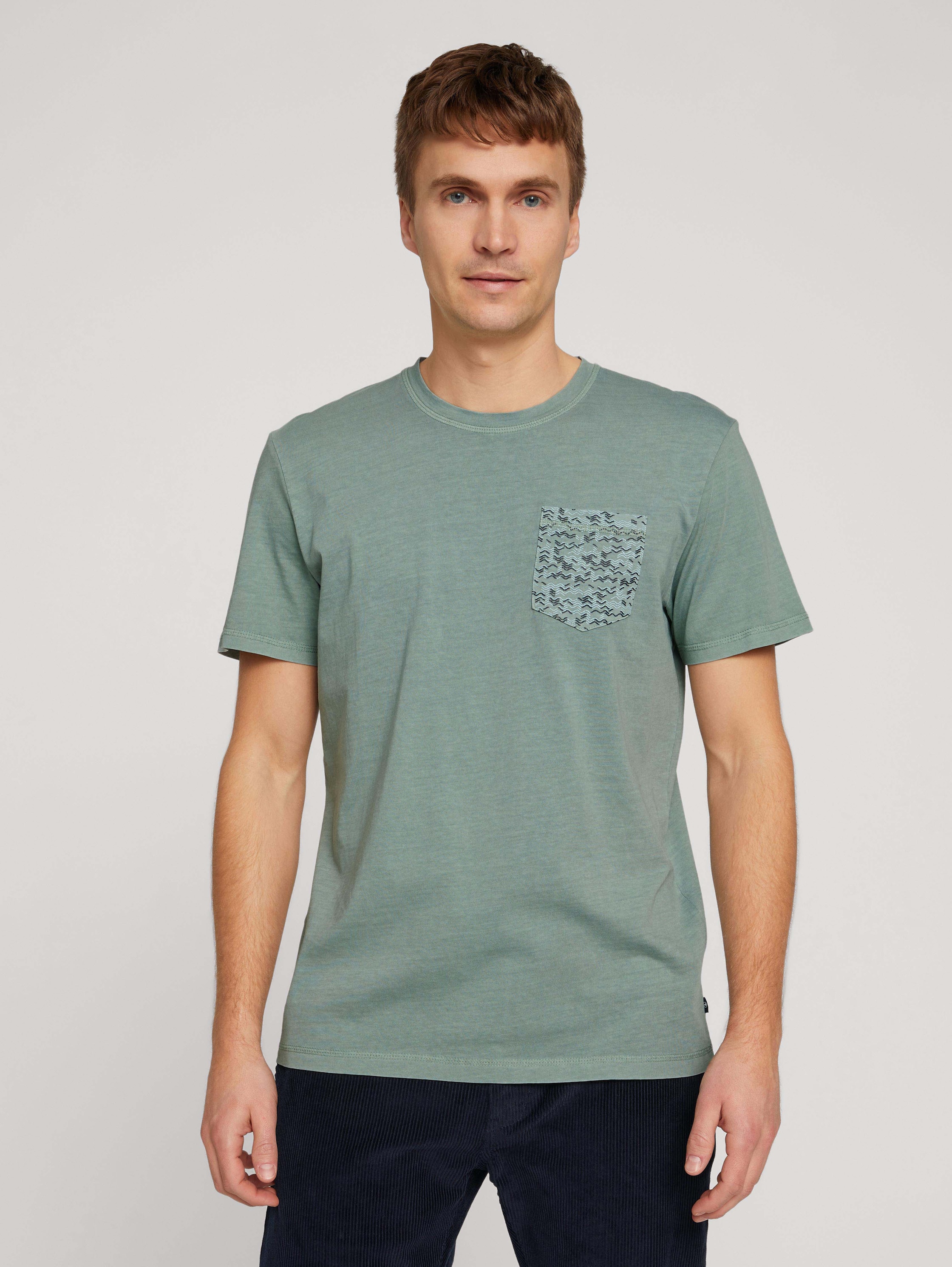 

Футболка мужская TOM TAILOR 1030048 зеленая 3XL, 1030048
