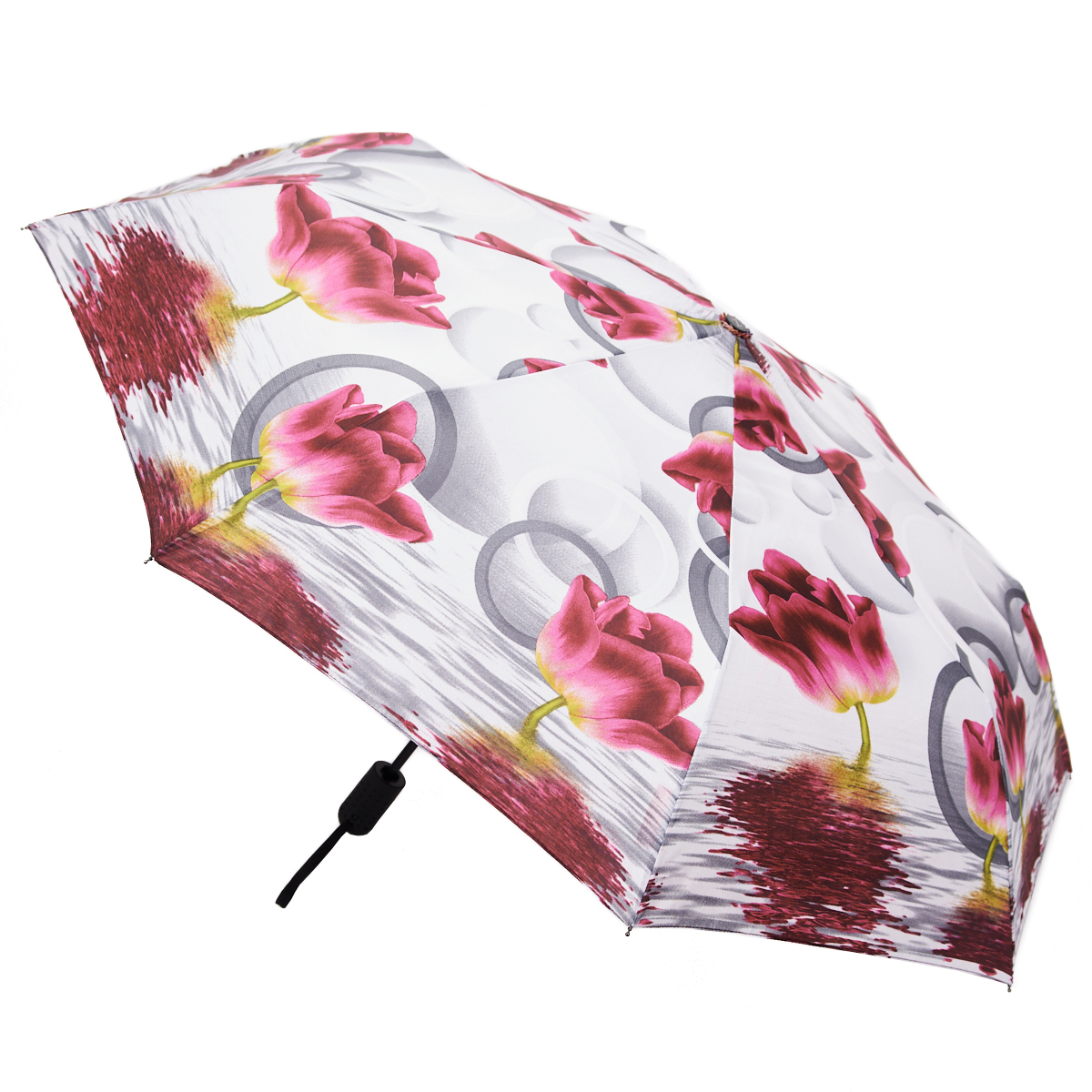 Зонт женский Zemsa 11220 серый