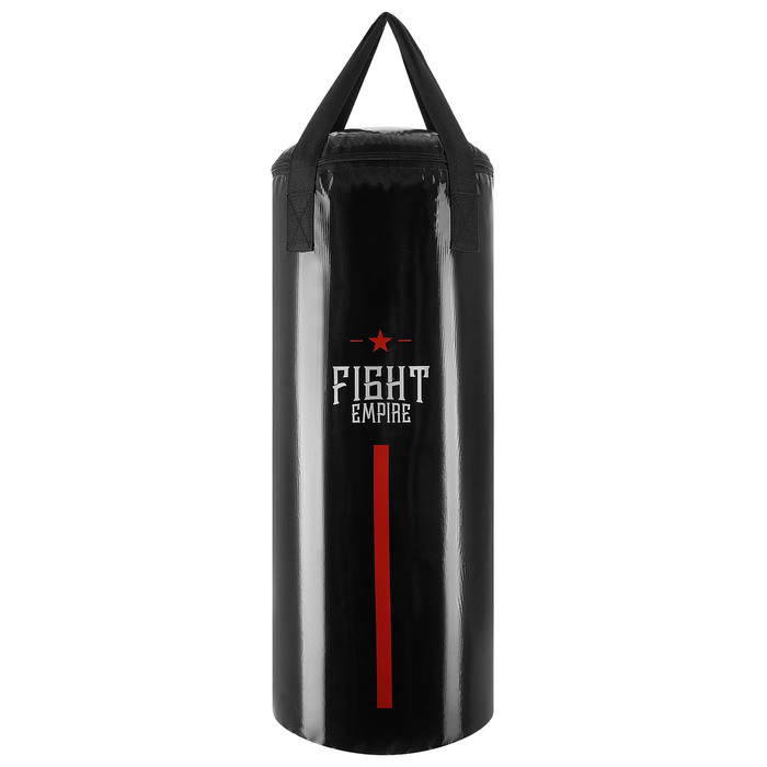Мешок боксерский FIGHT EMPIRE, на ленте ременной, черный, 80 см, d=31 см, 25 кг