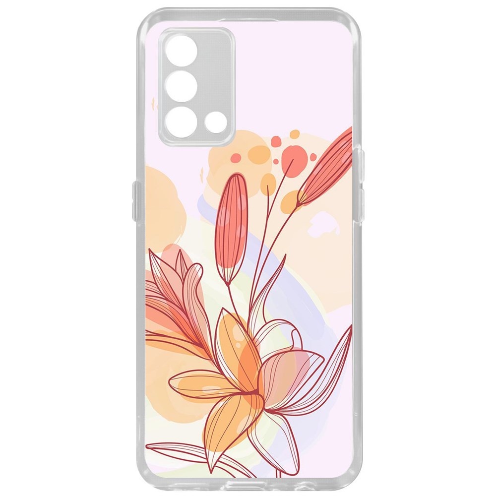 фото Чехол-накладка krutoff clear case фантазия для oppo a74