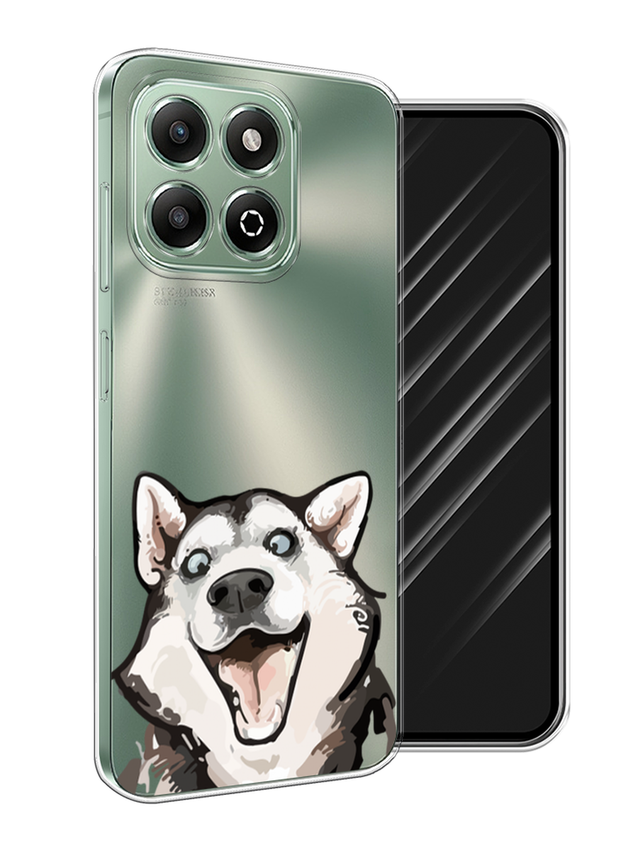 

Чехол Awog на Honor X6b "Радостный хаски", Белый;голубой;черный, 6124950-1