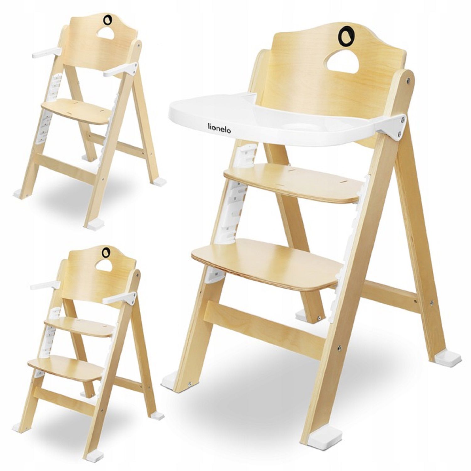 фото Стульчик для кормления lionelo floris white natural lkrzflorwhntxxxxxxxx