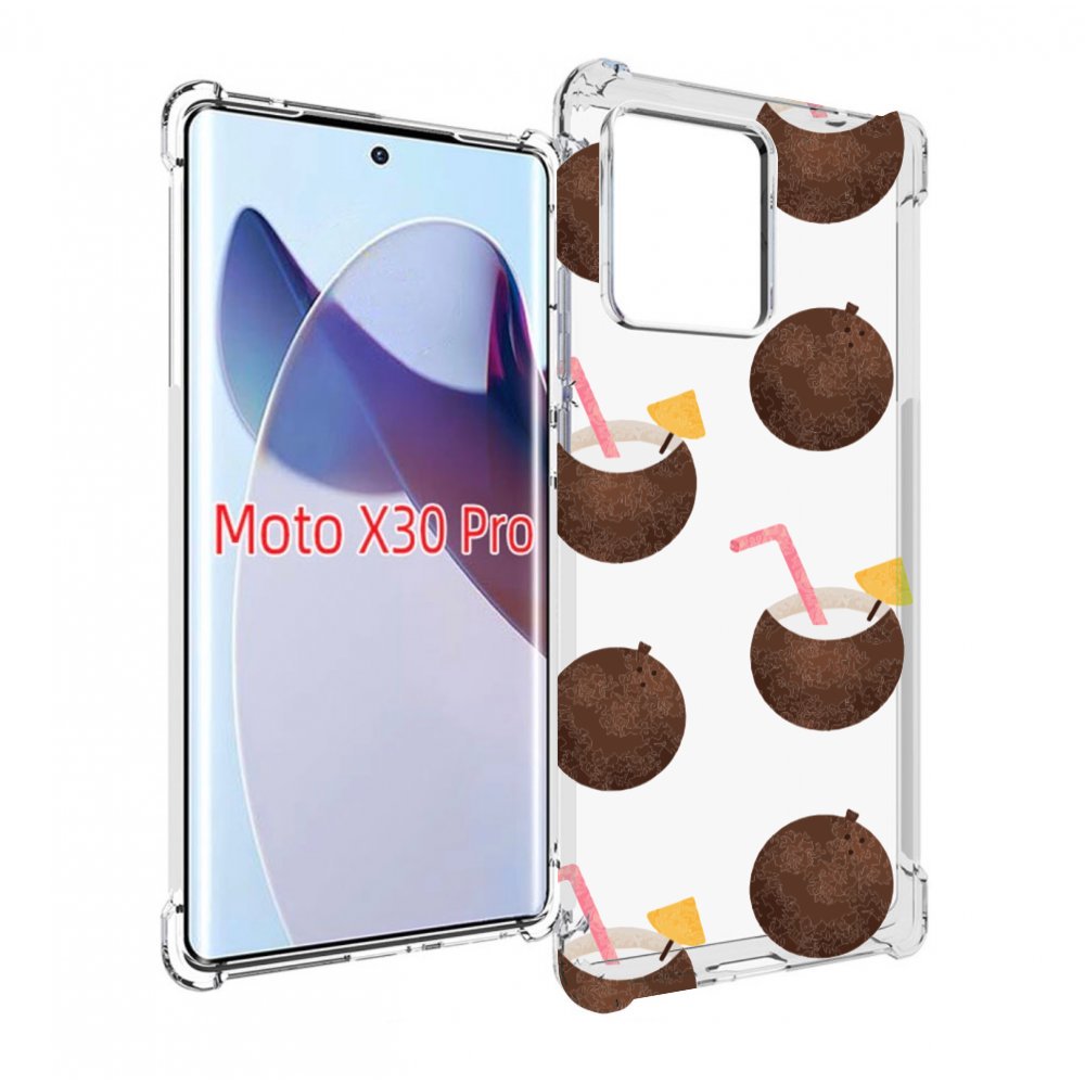 

Чехол MyPads кокосики для Motorola Moto X30 Pro, Прозрачный, Tocco