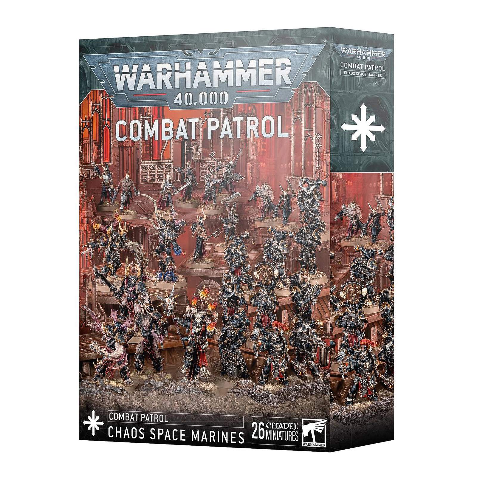 

Миниатюры для игры Games Workshop Warhammer 40000 Combat Patrol Chaos Space Marines 43-20, Combat Patrol