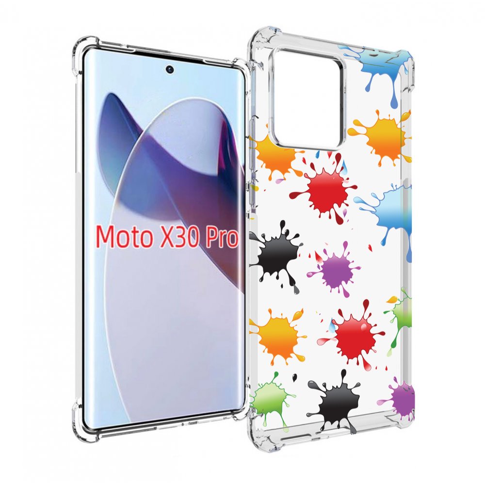 

Чехол MyPads кляксы для Motorola Moto X30 Pro, Прозрачный, Tocco