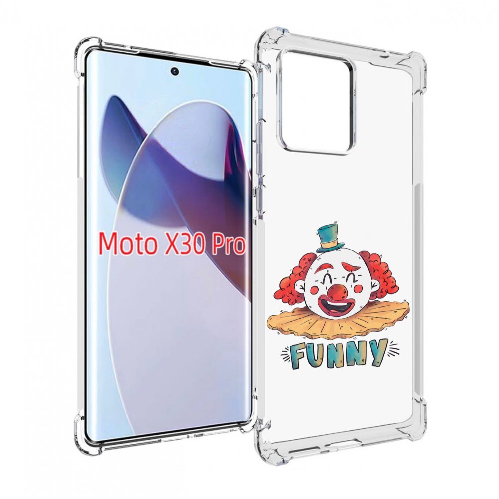 

Чехол MyPads клоун-смешной для Motorola Moto X30 Pro, Прозрачный, Tocco