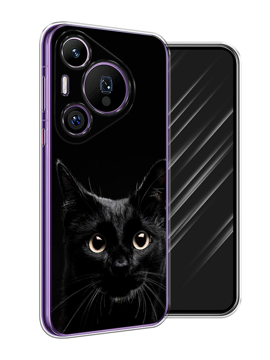 

Чехол Awog на Huawei Pura 70 Pro/70 Pro Plus "Добрый кот", Черный, 6124150-1