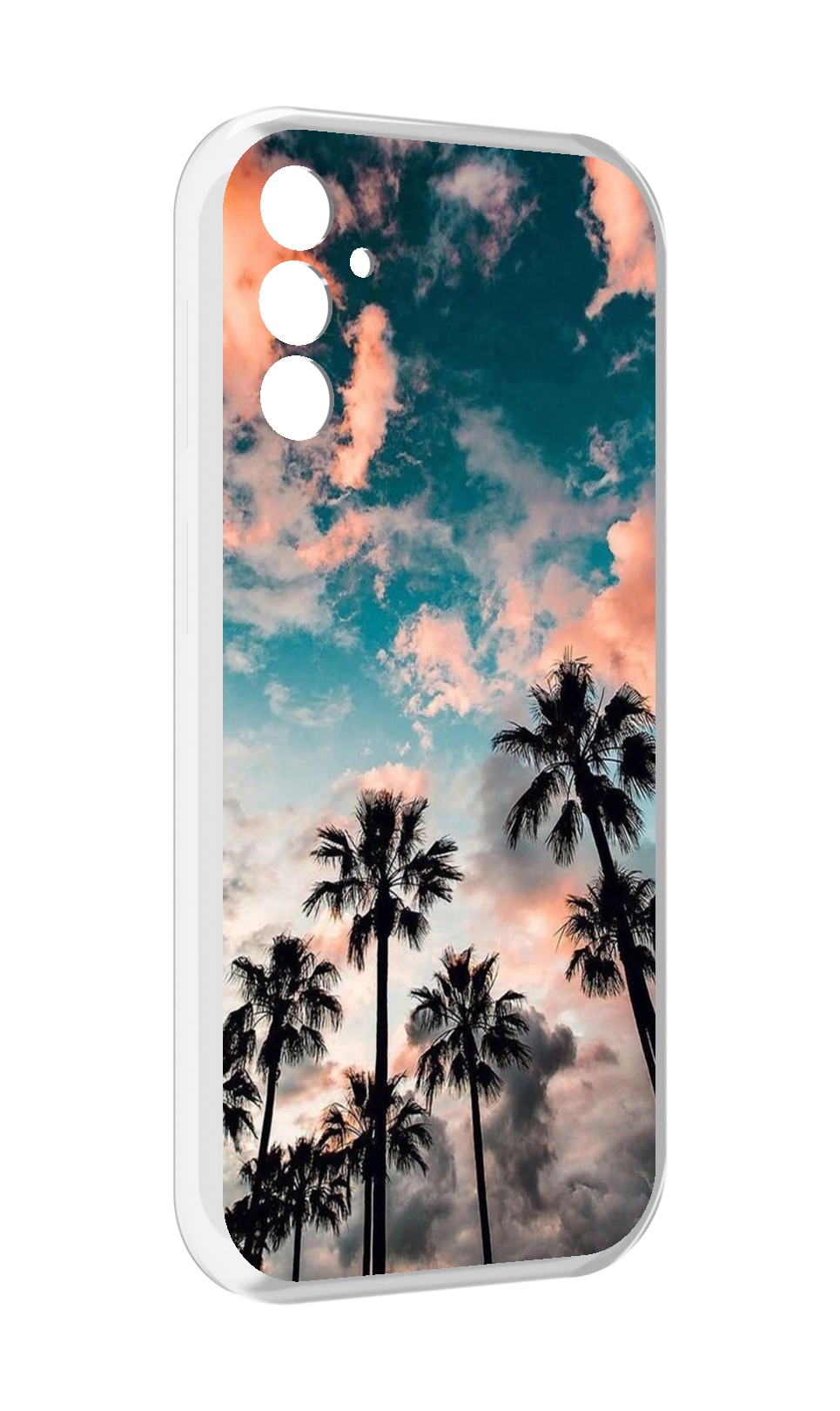 Чехол MyPads небо-с-пальмами для Samsung Galaxy M13