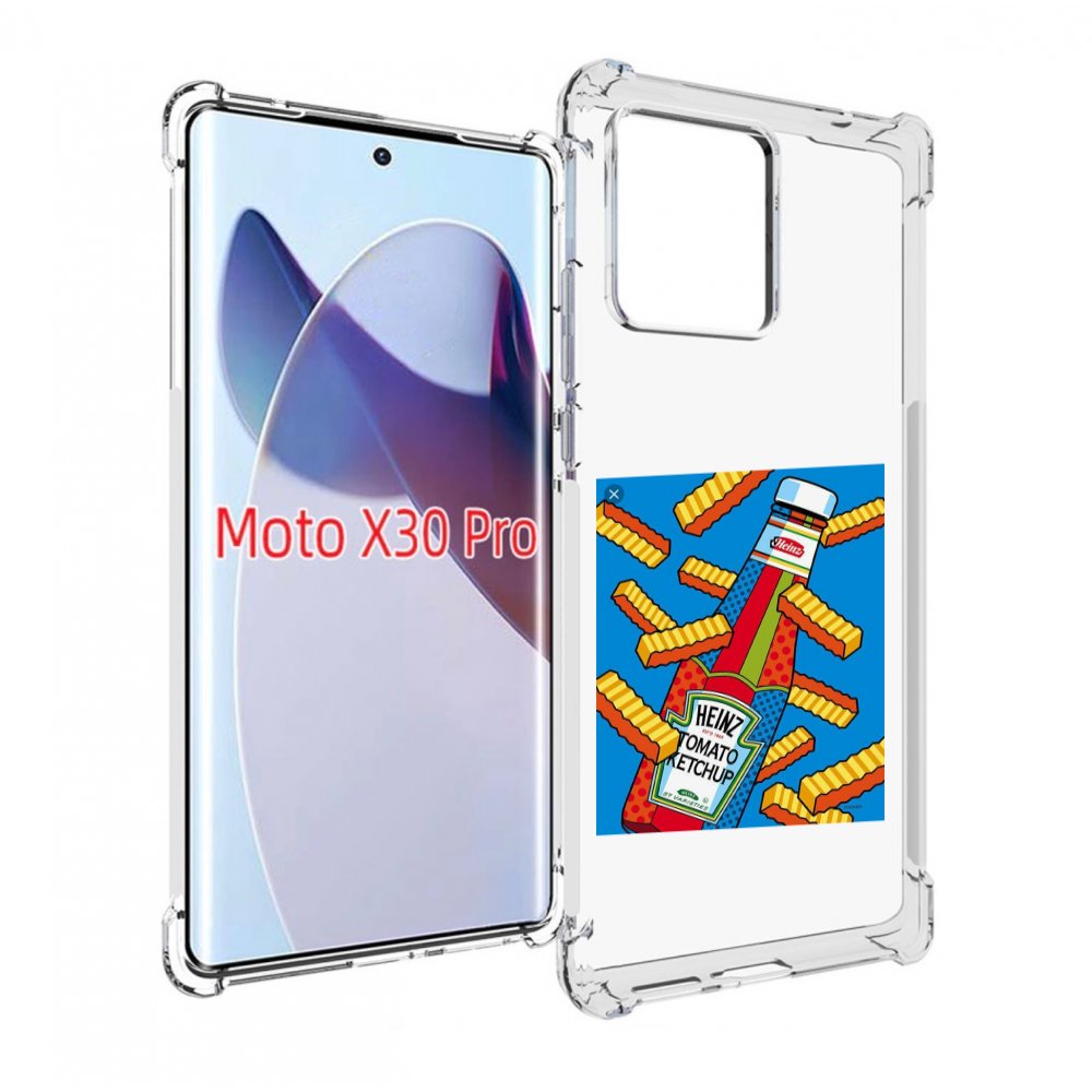 

Чехол MyPads картошка с соусом для Motorola Moto X30 Pro, Прозрачный, Tocco