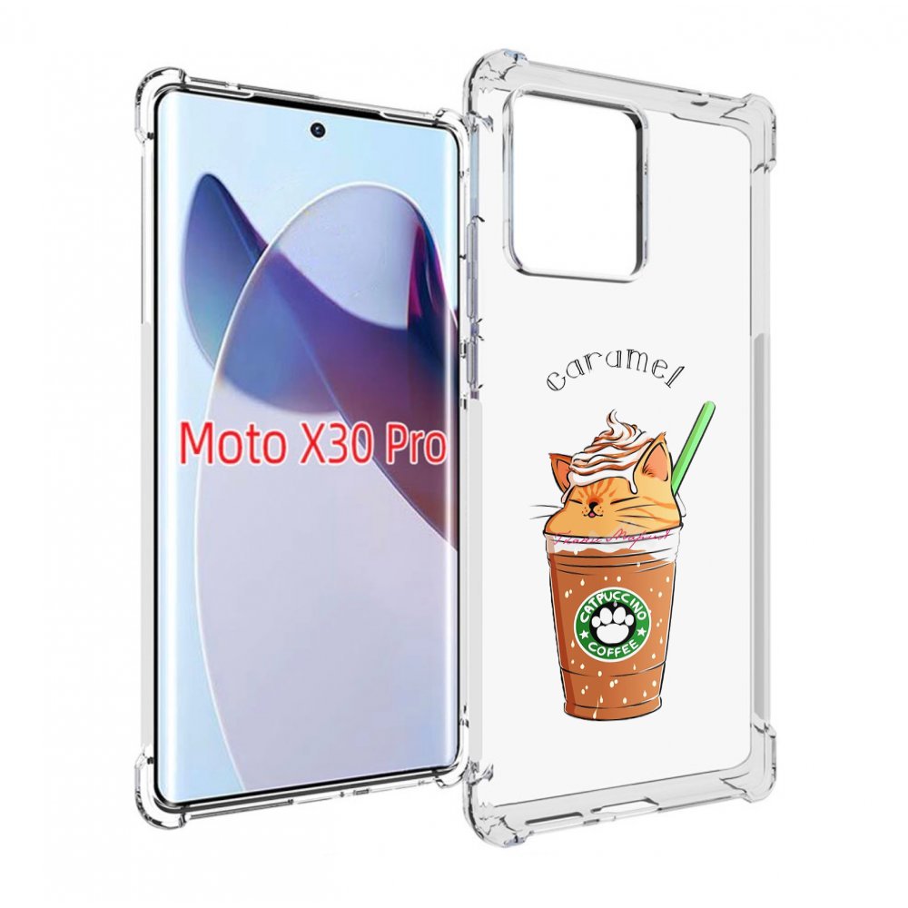 

Чехол MyPads карамельный напиток женский для Motorola Moto X30 Pro, Прозрачный, Tocco