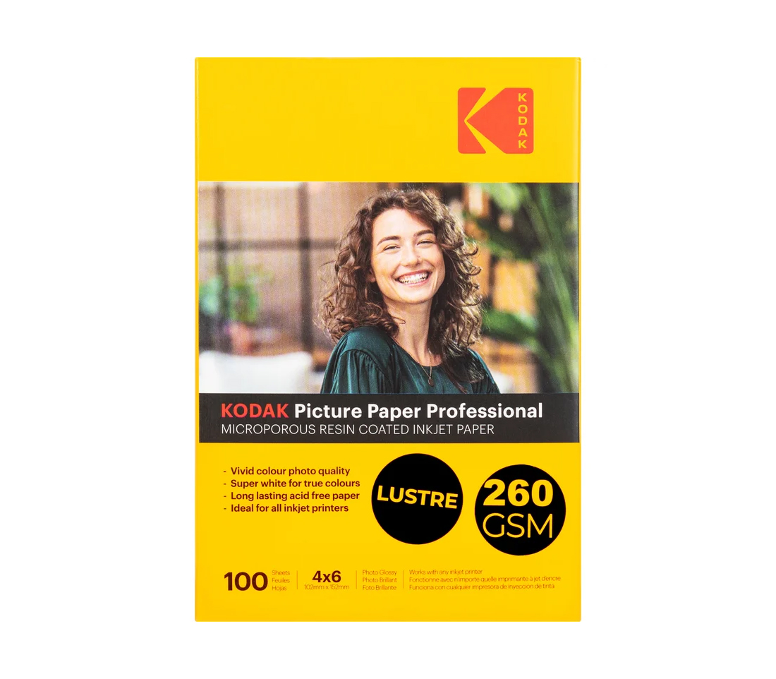 Фотобумага Kodak Paper Professional Luster, полуматовая, 10x15 см, 260 г/м2, 100 листов 600021475808