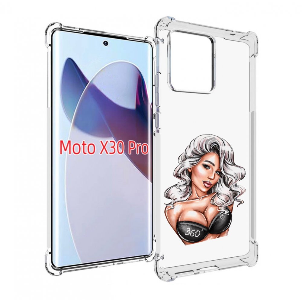 

Чехол MyPads ивлеева-рисунок женский для Motorola Moto X30 Pro, Прозрачный, Tocco