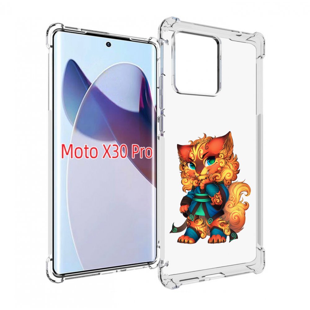 

Чехол MyPads золотой-кот для Motorola Moto X30 Pro, Прозрачный, Tocco