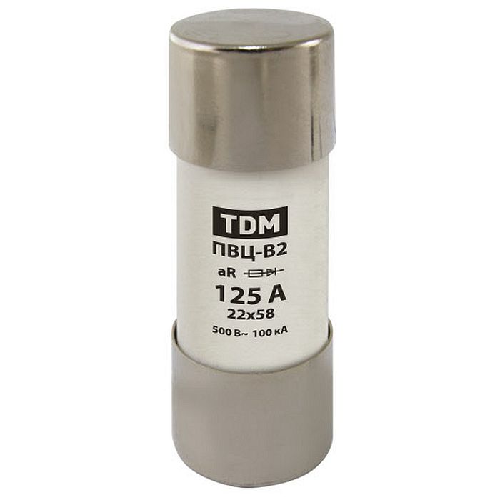 TDM Плавкая вставка ПВЦ-B2 22x58 aR быстродействующая 125А SQ0729-0063