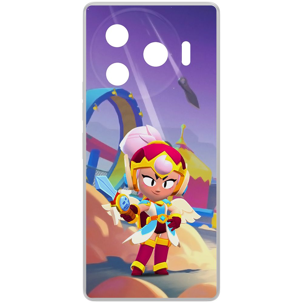 

Чехол-накладка Krutoff Clear Case Brawl Stars-Валькирия Джанет для TECNO Camon 30 Pro 5G, Прозрачный