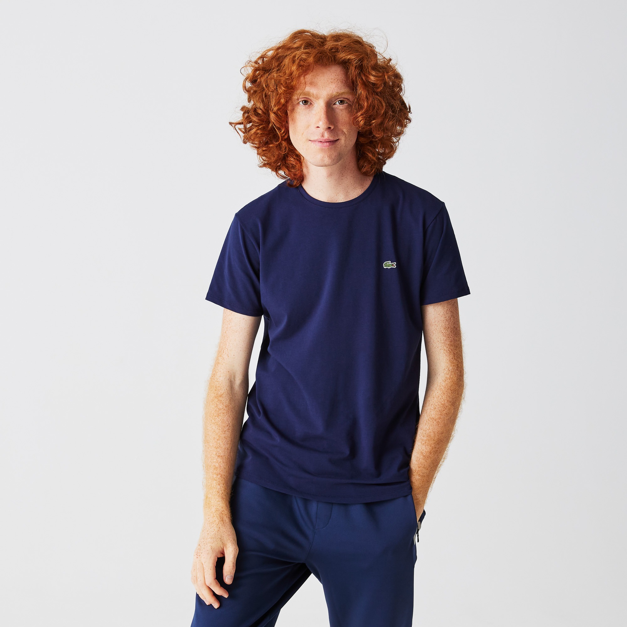 

Футболка мужская Lacoste TH0998 синяя 5 UK, TH0998