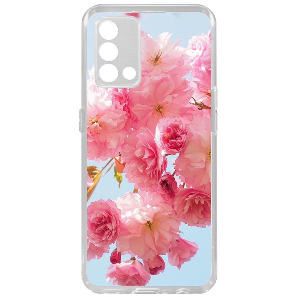 фото Чехол-накладка krutoff clear case сакура для oppo a74