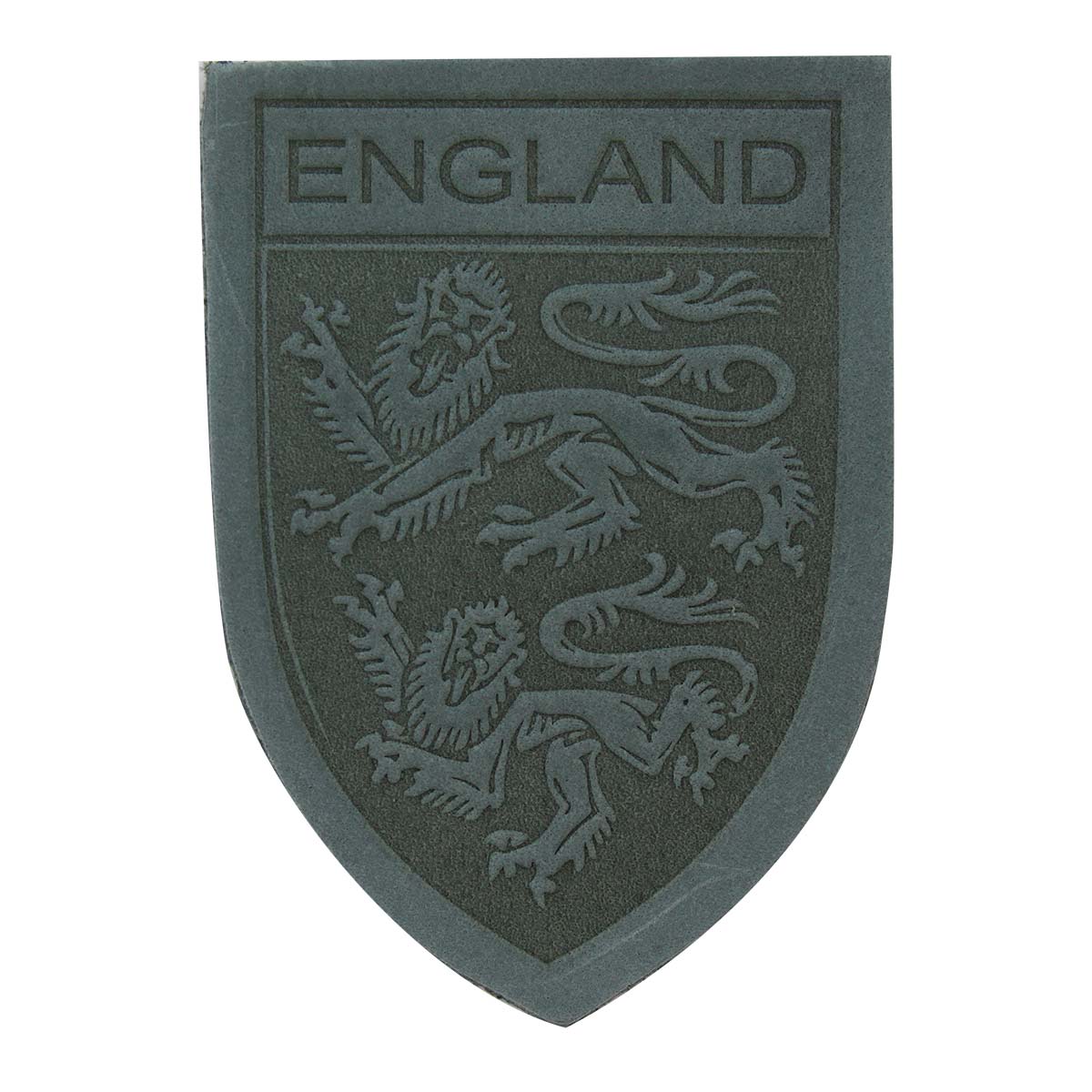 

11 Термоаппликация из кожи Герб England 3,9*5,5см, 100% кожа (55 светло-серый)