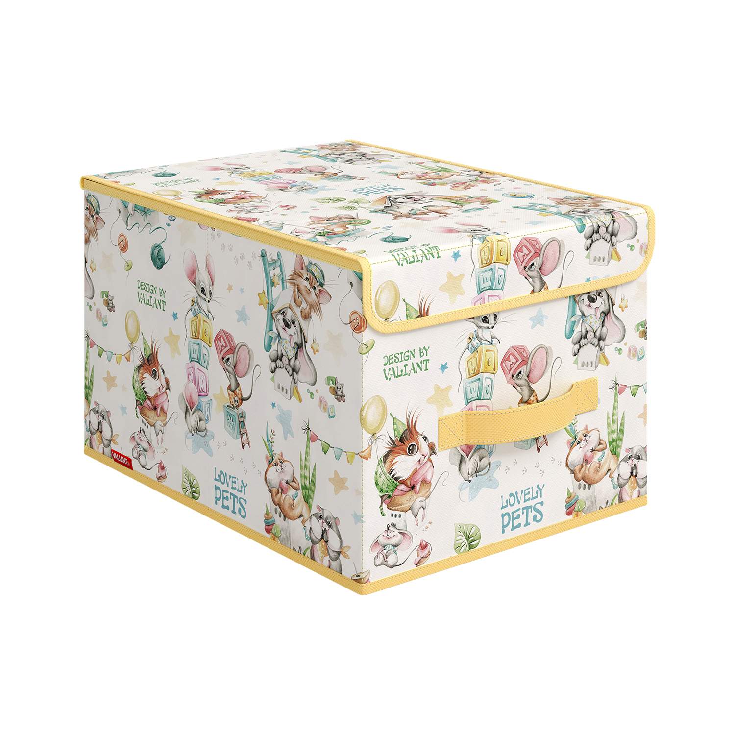 

Коробка для хранения вещей Valiant LPY-BOX-LM с крышкой 30х40х25 см, BOX- LM