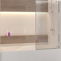

Шторка на ванну RGW Screens SC-102 85x150 011110285-31 профиль Хром стекло тонированное
