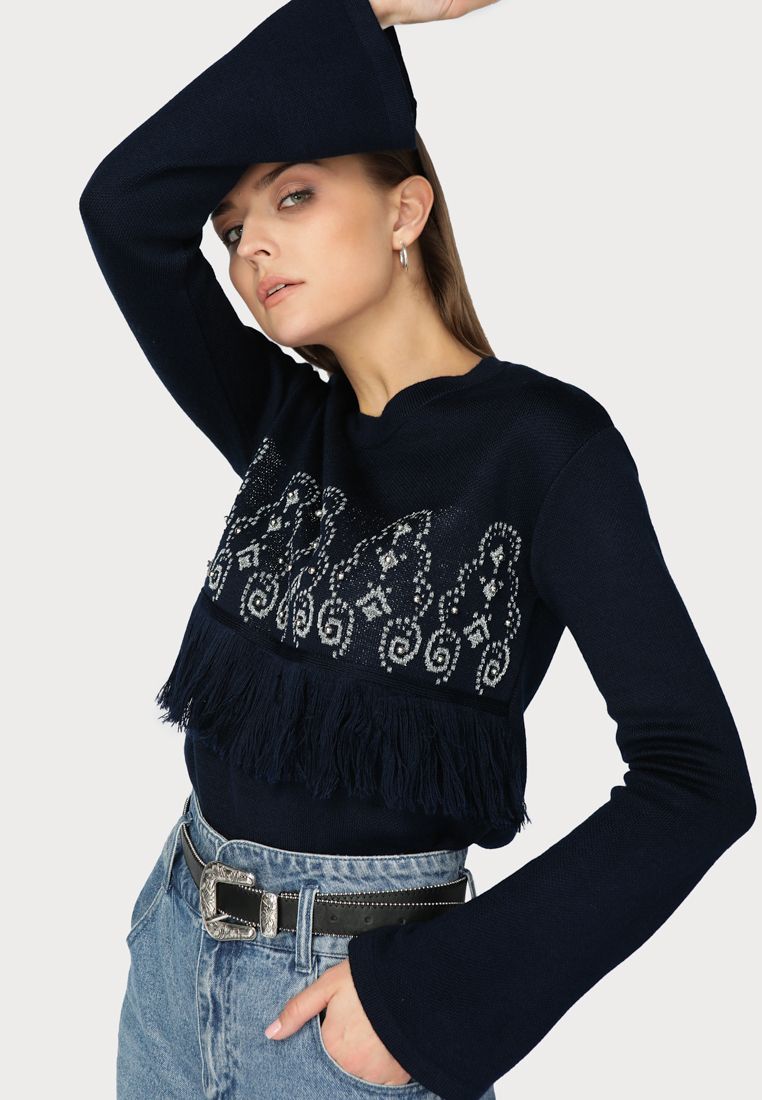 

Джемпер женский Vivawool 308558 синий 56 RU, 308558
