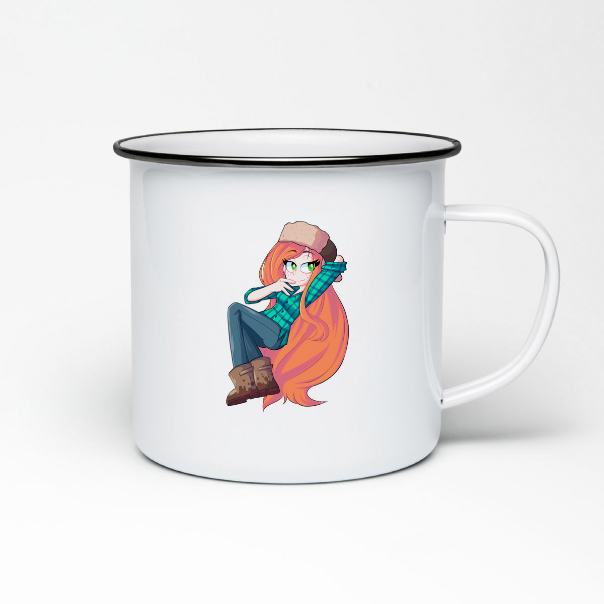 

Кружка CoolPodarok Гравити Фолз Гиффани рыжая девочка в полусидящем положении