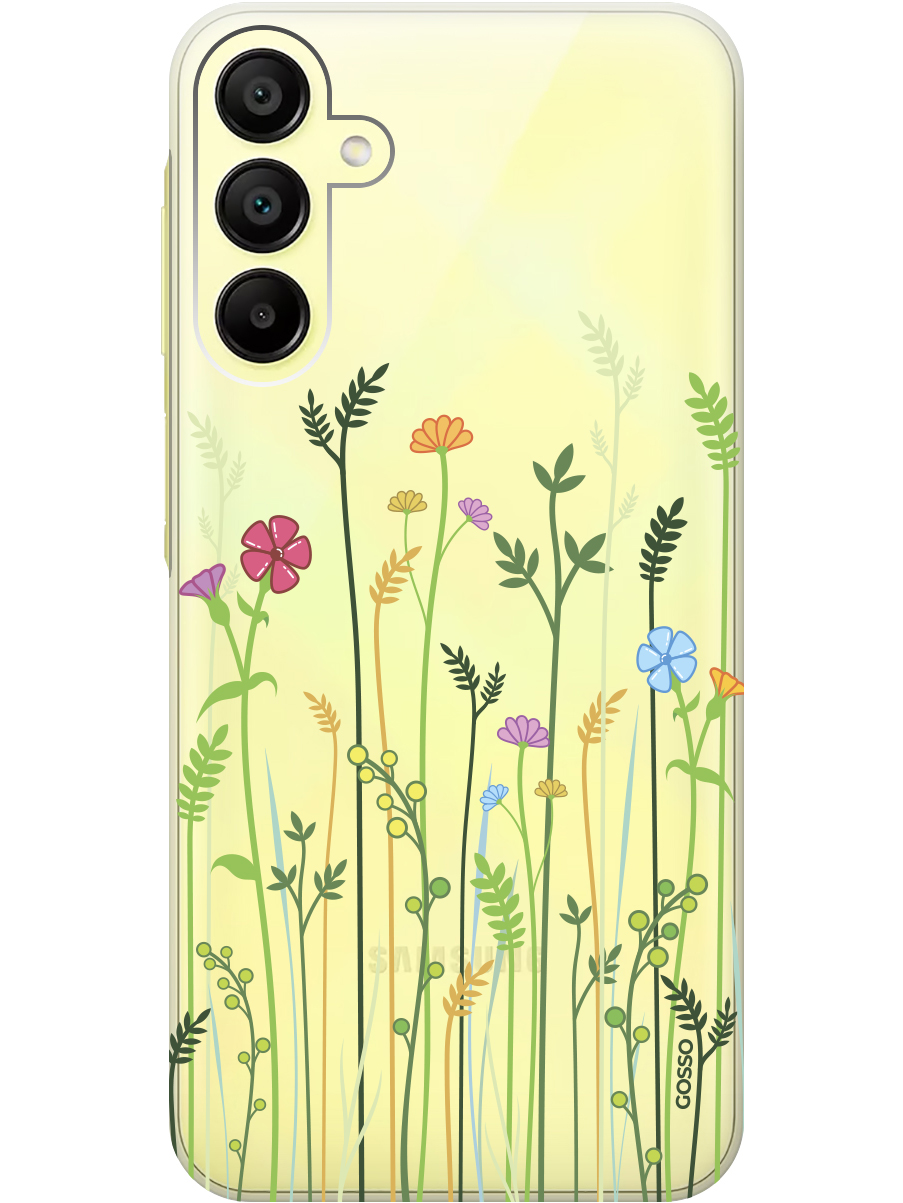 

Силиконовый чехол на Samsung Galaxy A15 с рисунком "Flowers and Fern" прозрачный, Прозрачный;желтый;зеленый;розовый, 20012138